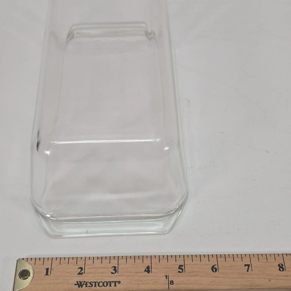 VTG PYREX 215-B Loaf Bread Pan Clear Borosilicate Glass 9x5x3